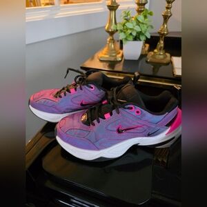 Womens Size 6.5 - Nike M2K Iridescent Tekno Laser Fuchsia Sneakers Av-4221